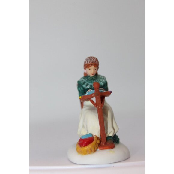 Dept 56 Dickens Village - Making Bobbin Lace - Picture 2 of 4